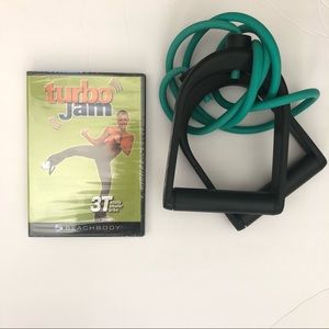 NEW Beachbody  Turbo Jam 3Totally Tubular Turbo DVD and Resistance Band Bundle
